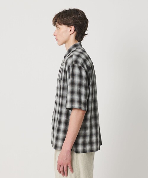 BEAUTY&YOUTH UNITED ARROWS（ビューティーアンドユースユナイテッドアローズ）の「ボイル オンブレ チェック レギュラーカラー シャツ GRANDE型（シャツ/ブラウス・メンズ・ダークグレー/シャーベット・S/M/XL/L）」の10枚目の写真