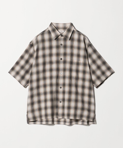 BEAUTY&YOUTH UNITED ARROWS（ビューティーアンドユースユナイテッドアローズ）の「ボイル オンブレ チェック レギュラーカラー シャツ GRANDE型（シャツ/ブラウス・メンズ・ダークグレー/シャーベット・S/M/XL/L）」の12枚目の写真