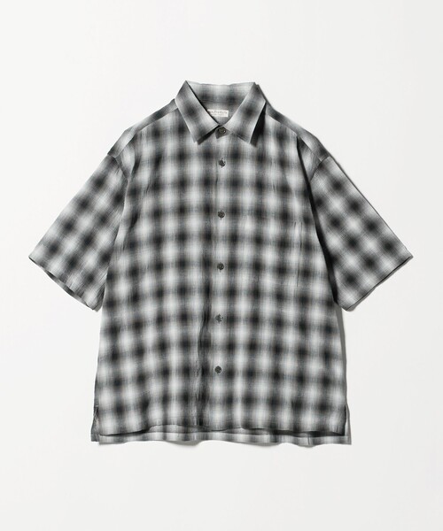 BEAUTY&YOUTH UNITED ARROWS（ビューティーアンドユースユナイテッドアローズ）の「ボイル オンブレ チェック レギュラーカラー シャツ GRANDE型（シャツ/ブラウス・メンズ・ダークグレー/シャーベット・S/M/XL/L）」の20枚目の写真