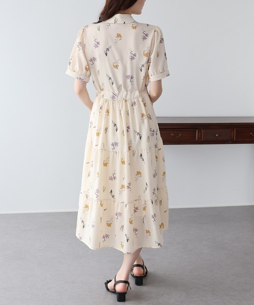 BLUEEAST（ブルーイースト）の「《2サイズ展開》フロントフリルワンピース（ワンピース・レディース・ベージュ/ブラック・LARGE/MEDIUM）」の6枚目の写真
