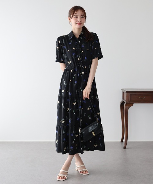 BLUEEAST（ブルーイースト）の「《2サイズ展開》フロントフリルワンピース（ワンピース・レディース・ベージュ/ブラック・LARGE/MEDIUM）」の12枚目の写真