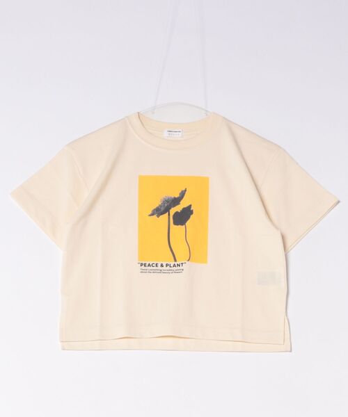 LOWRYS FARM(ローリーズファーム)の「【接触冷感・クイックドライ】機能フォトT 734445(Tシャツ/カットソー・キッズ・チャコールグレー/ライトブルー/アイボリー・110cm/120cm/130cm/140cm/150cm)」の2枚目の写真