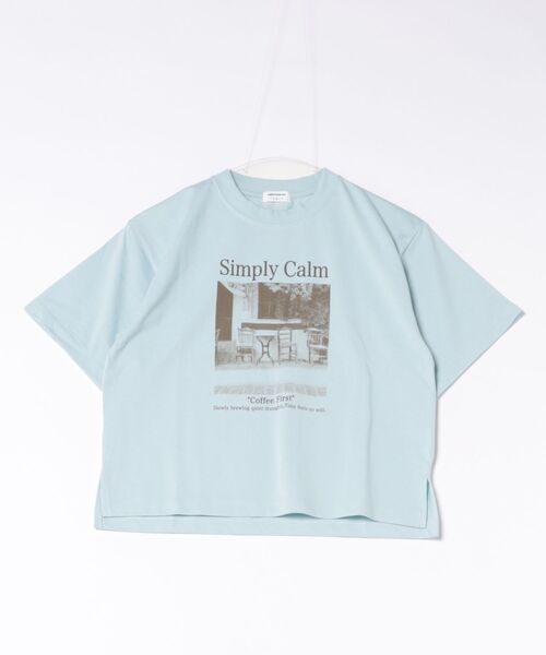 LOWRYS FARM(ローリーズファーム)の「【接触冷感・クイックドライ】機能フォトT 734445(Tシャツ/カットソー・キッズ・チャコールグレー/ライトブルー/アイボリー・110cm/120cm/130cm/140cm/150cm)」の3枚目の写真