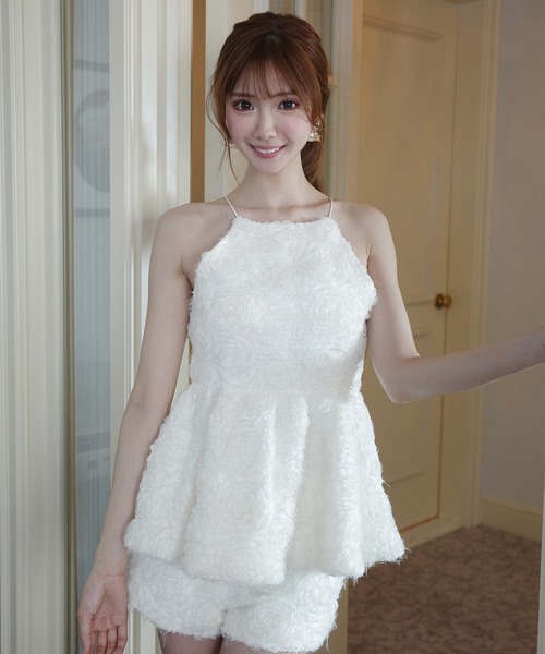 EIMY ISTOIRE(エイミーイストワール)の「ROSE CAMI TOPS(シャツ/ブラウス・レディース・ライトグレー/ホワイト/ブラック・F)」の19枚目の写真