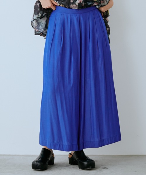 manana suerte（マニャーナスエルテ）の「ギャザーワイドパンツ（その他パンツ・レディース・イエロー/ブルー/ブラック・FREE）」の3枚目の写真