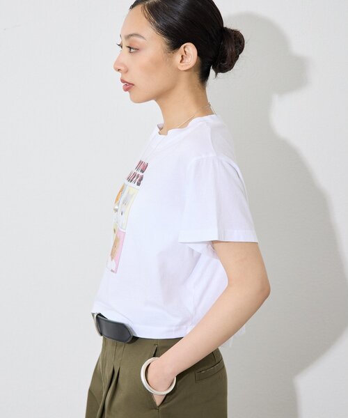 Whim Gazette(ウィムガゼット)の「【UNFORTUNATE PORTRAIT】別注WHIM CROP TEE(Tシャツ/カットソー・レディース・ホワイト・SMALL)」の4枚目の写真