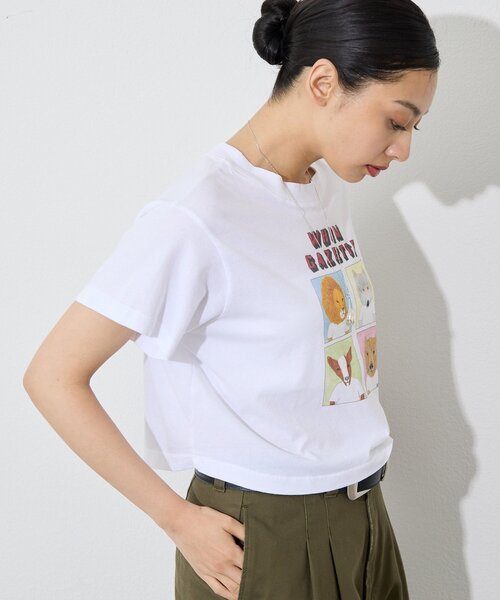 Whim Gazette(ウィムガゼット)の「【UNFORTUNATE PORTRAIT】別注WHIM CROP TEE(Tシャツ/カットソー・レディース・ホワイト・SMALL)」の9枚目の写真