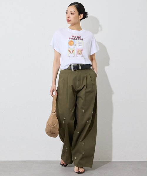 Whim Gazette(ウィムガゼット)の「【UNFORTUNATE PORTRAIT】別注WHIM CROP TEE(Tシャツ/カットソー・レディース・ホワイト・SMALL)」の2枚目の写真