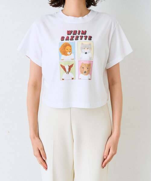 Whim Gazette(ウィムガゼット)の「【UNFORTUNATE PORTRAIT】別注WHIM CROP TEE(Tシャツ/カットソー・レディース・ホワイト・SMALL)」の12枚目の写真