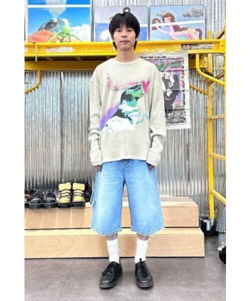 youthbath(ユースバース)の「DINO WAFFLE LONG SLEEVE_BEIGE(Tシャツ/カットソー・レディース・その他・SMALL)」の2枚目の写真