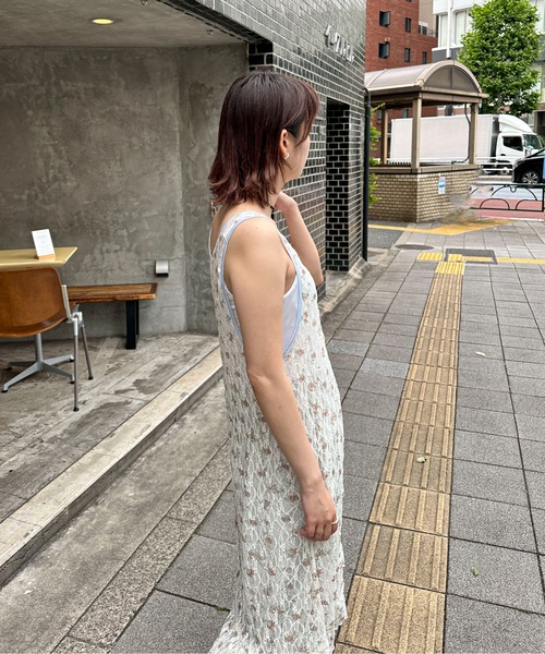 PILIT（ピリット）の「フラワーレース レイヤードワンピース（ワンピース・レディース・オフホワイト/アイボリー・MEDIUM）」の10枚目の写真