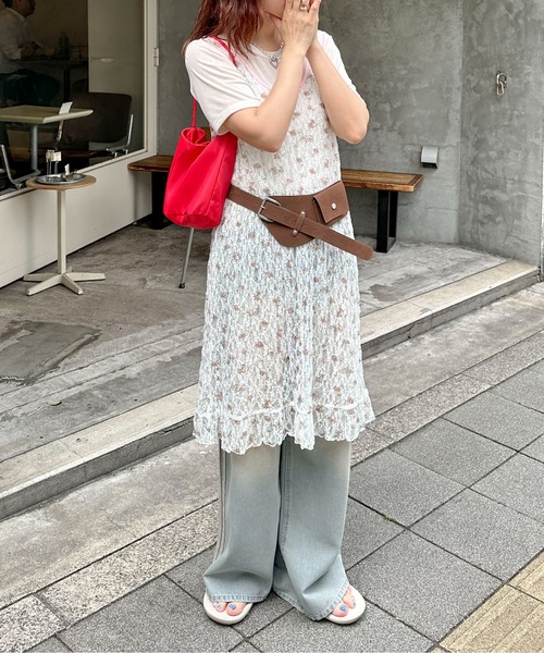 PILIT（ピリット）の「フラワーレース レイヤードワンピース（ワンピース・レディース・オフホワイト/アイボリー・MEDIUM）」の14枚目の写真