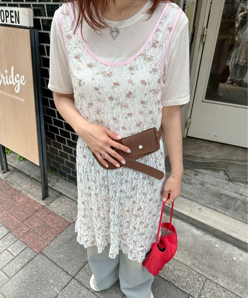 PILIT（ピリット）の「フラワーレース レイヤードワンピース（ワンピース・レディース・オフホワイト/アイボリー・MEDIUM）」の17枚目の写真