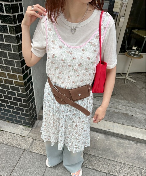 PILIT（ピリット）の「フラワーレース レイヤードワンピース（ワンピース・レディース・オフホワイト/アイボリー・MEDIUM）」の18枚目の写真