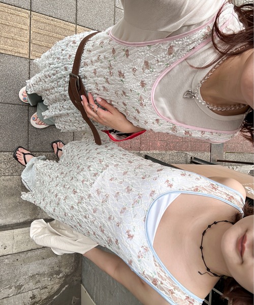 PILIT（ピリット）の「フラワーレース レイヤードワンピース（ワンピース・レディース・オフホワイト/アイボリー・MEDIUM）」の19枚目の写真
