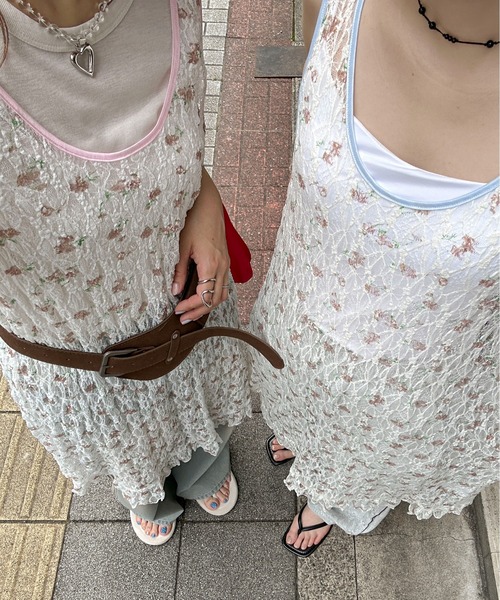 PILIT（ピリット）の「フラワーレース レイヤードワンピース（ワンピース・レディース・オフホワイト/アイボリー・MEDIUM）」の20枚目の写真