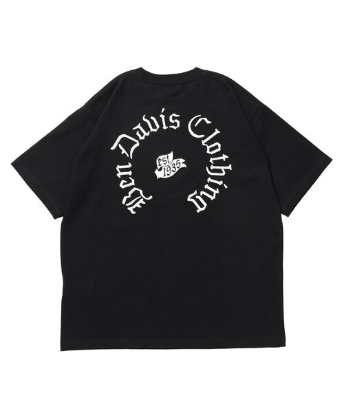 BEN DAVIS(ベンデイビス)の「【BEN DAVIS(ベンデイビス)】 OLD ENGLISH EMB TEE / Tシャツ 半袖 クルーネック 刺繍 ワンポイント ユニセックス オーバーサイズ(Tシャツ/カットソー・メンズ・ネイビー/ホワイト/ブラック・MEDIUM/X-LARGE/LARGE)」の16枚目の写真