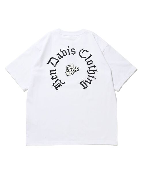 BEN DAVIS(ベンデイビス)の「【BEN DAVIS(ベンデイビス)】 OLD ENGLISH EMB TEE / Tシャツ 半袖 クルーネック 刺繍 ワンポイント ユニセックス オーバーサイズ(Tシャツ/カットソー・メンズ・ネイビー/ホワイト/ブラック・MEDIUM/X-LARGE/LARGE)」の11枚目の写真