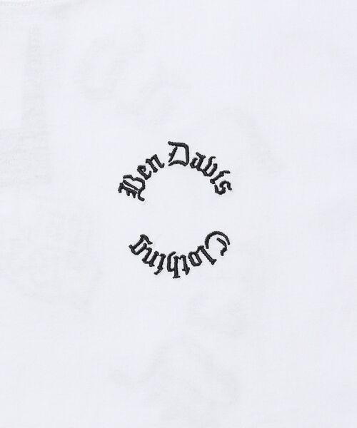 BEN DAVIS(ベンデイビス)の「【BEN DAVIS(ベンデイビス)】 OLD ENGLISH EMB TEE / Tシャツ 半袖 クルーネック 刺繍 ワンポイント ユニセックス オーバーサイズ(Tシャツ/カットソー・メンズ・ネイビー/ホワイト/ブラック・MEDIUM/X-LARGE/LARGE)」の10枚目の写真