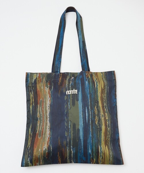 NOMINE(ノミネ)の「アイコン刺繍 ペイント柄アートプリント ロングハンドル トートバッグ(トートバッグ・レディース・ブラウン/ピンク/オレンジ/グレイッシュブルー・フリー)」の2枚目の写真