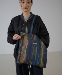 NOMINE（ノミネ）の「アイコン刺繍 ペイント柄アートプリント ロングハンドル トートバッグ（トートバッグ）」