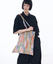 NOMINE（ノミネ）の「アイコン刺繍 ペイント柄アートプリント ロングハンドル トートバッグ（トートバッグ）」