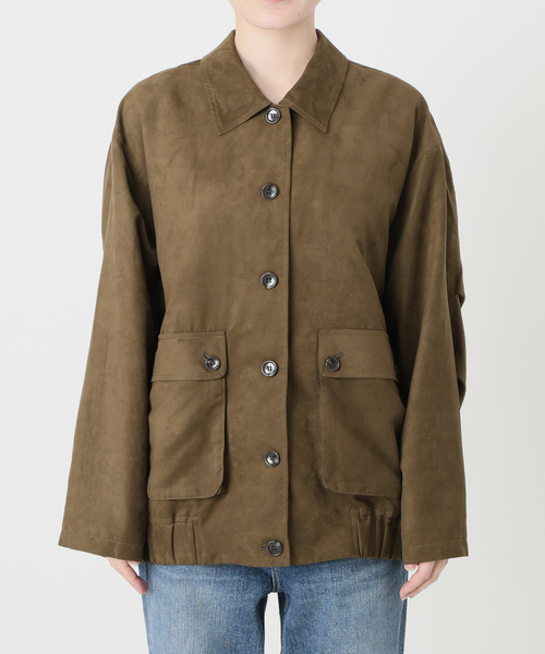 Spick & Span(スピックアンドスパン)の「《手洗い可能》フェイクスエードブルゾン(その他アウター・レディース・ブラウン・36/38)」の8枚目の写真