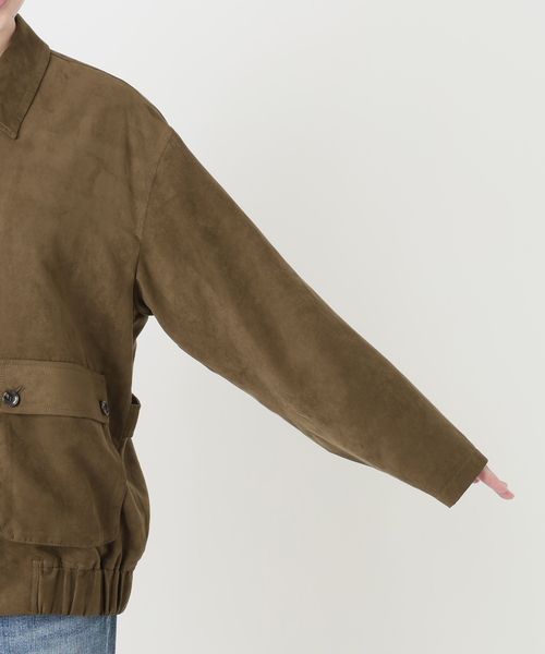 Spick & Span(スピックアンドスパン)の「《手洗い可能》フェイクスエードブルゾン(その他アウター・レディース・ブラウン・36/38)」の12枚目の写真
