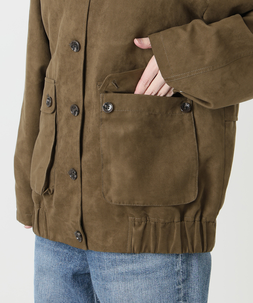 Spick & Span(スピックアンドスパン)の「《手洗い可能》フェイクスエードブルゾン(その他アウター・レディース・ブラウン・36/38)」の13枚目の写真