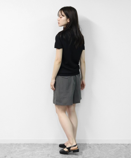 THE CELL.(ザセルドット)の「リネンブレンド ハーフパンツ LINEN BLEND HALF PANTS(その他パンツ・レディース・ブラウン/グレー・FREE)」の5枚目の写真