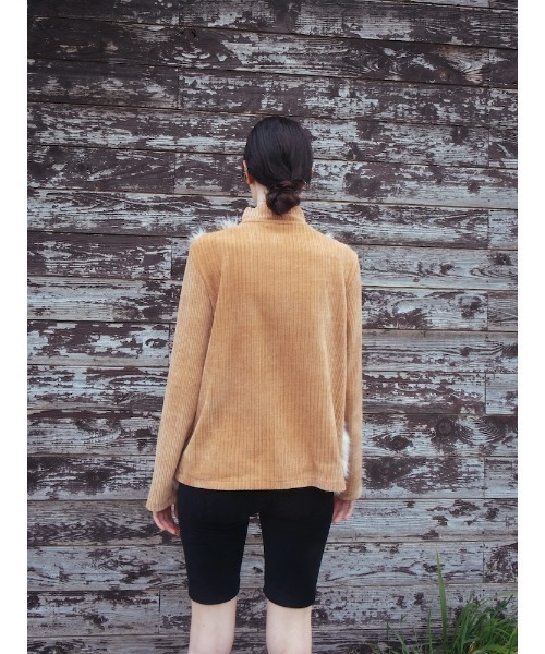 sahara（サハラ）の「【26AW PRE ORDER】Mix Fur Zip Jacket（その他アウター・レディース・グレー/ブラック/ベージュ・FREE）」の14枚目の写真