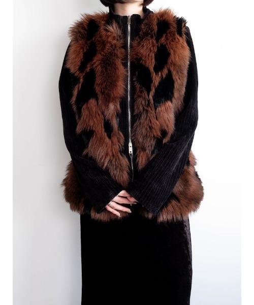 sahara（サハラ）の「【26AW PRE ORDER】Mix Fur Zip Jacket（その他アウター・レディース・グレー/ブラック/ベージュ・FREE）」の19枚目の写真