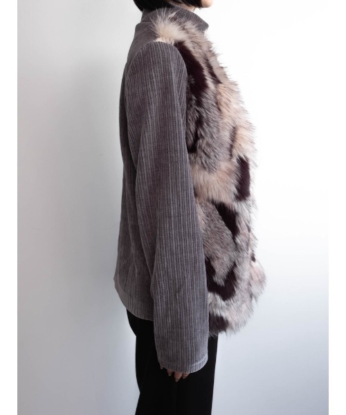sahara（サハラ）の「【26AW PRE ORDER】Mix Fur Zip Jacket（その他アウター・レディース・グレー/ブラック/ベージュ・FREE）」の8枚目の写真