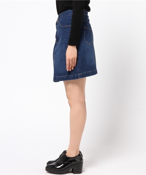 Kastane（カスタネ）の「デニムスカート（スカート・レディース・インディゴブルー・2/1）」の3枚目の写真