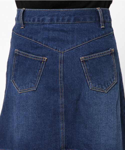 Kastane（カスタネ）の「デニムスカート（スカート・レディース・インディゴブルー・2/1）」の6枚目の写真