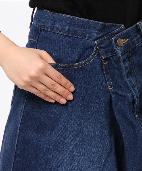 Kastane（カスタネ）の「デニムスカート（スカート・レディース・インディゴブルー・2/1）」の7枚目の写真