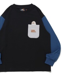 KRIFF MAYER Kid's Collection（クリフメイヤーキッズコレクション）の「ストレッチ天竺ポケットロンT(雪雄)（Tシャツ/カットソー）」