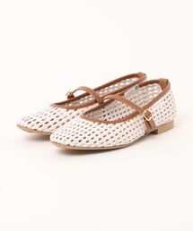 JOLI ENCORE(FR) ジョリー・アンコール  MESH FLAT PUMPS メッシュフラットパンプス JE-5501 WHITE