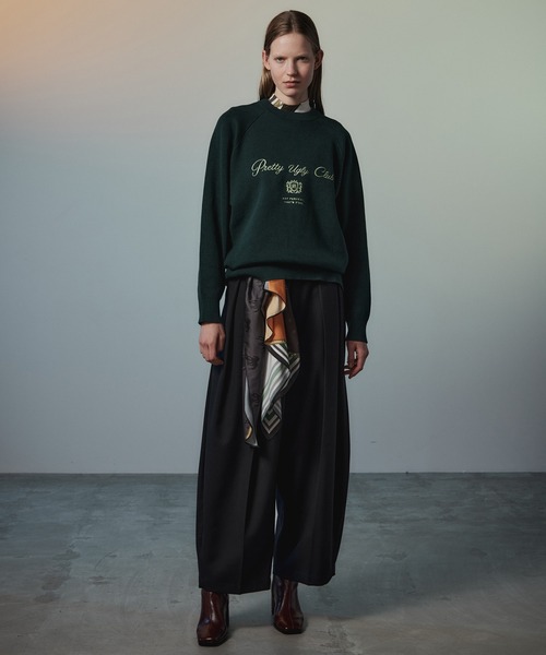 MAISON SPECIAL（メゾンスペシャル）の「Two-Tuck Cocoon Pants/2タックコクーンパンツ（その他パンツ・レディース・キャメル/ネイビー・38/36）」の5枚目の写真
