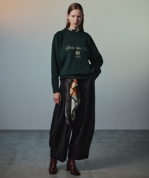 MAISON SPECIAL（メゾンスペシャル）の「Two-Tuck Cocoon Pants/2タックコクーンパンツ（その他パンツ・レディース・キャメル/ネイビー・38/36）」の7枚目の写真
