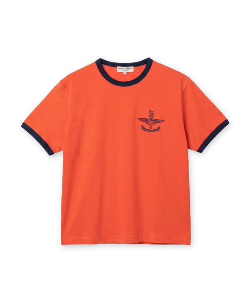 EDINBURGH CLUB(エディンバラクラブ)の「AIR FORCE RINGER T-SHIRT (ORANGE)(Tシャツ/カットソー・メンズ・オレンジ・SMALL/MEDIUM/LARGE)」の1枚目の写真