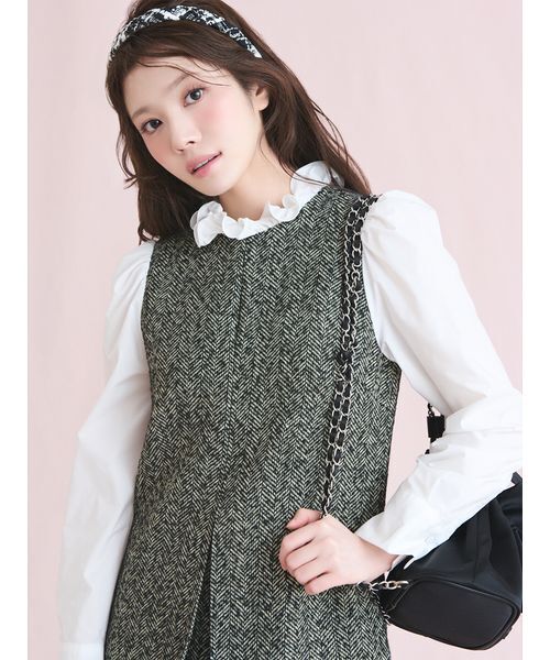 CELFORD（セルフォード）の「リボンディテールミニリュックサック（バックパック/リュック・レディース・ブラック/ライトグレー・F）」の5枚目の写真