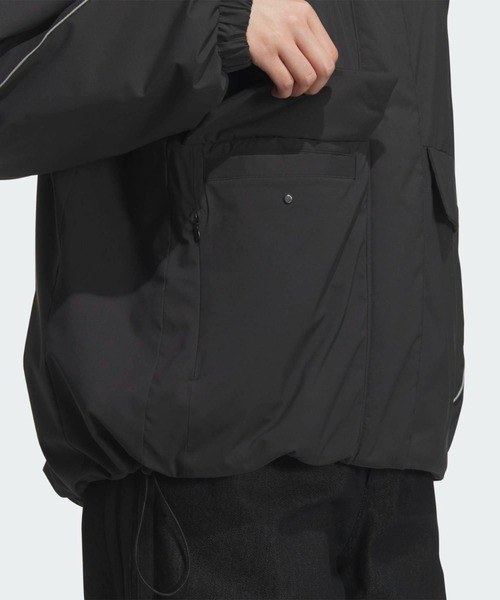 adidas(アディダス)の「STADIUM CHROME パッド ミッド JK ジャケット / アディダス adidas(ダウンジャケット/コート・レディース・ブラック・XX-LARGE/LARGE/MEDIUM/SMALL/X-LARGE/X-SMALL)」の6枚目の写真