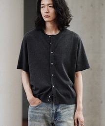 WYM LIDNM(�E�B�� �o�C ���h��)��T/C CREW HALF SLEEVE  CARDIGAN(�J�[�f�B�K��/�{����)