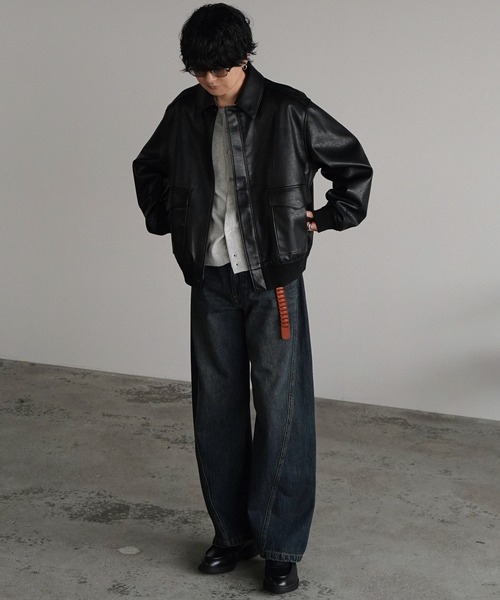 WYM LIDNM（ウィム バイ リドム）の「T/C CREW HALF SLEEVE  CARDIGAN（カーディガン/ボレロ・メンズ・グレー/チャコール/ライトグレー/ブラウン・S/M/L）」の20枚目の写真