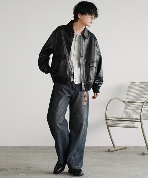WYM LIDNM（ウィム バイ リドム）の「T/C CREW HALF SLEEVE  CARDIGAN（カーディガン/ボレロ・メンズ・グレー/チャコール/ライトグレー/ブラウン・S/M/L）」の21枚目の写真