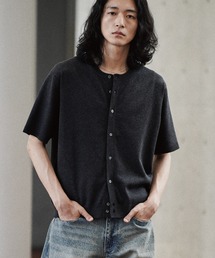 WYM LIDNM（ウィム バイ リドム）の「T/C CREW HALF SLEEVE  CARDIGAN（カーディガン/ボレロ）」