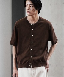 WYM LIDNM（ウィム バイ リドム）の「T/C CREW HALF SLEEVE  CARDIGAN（カーディガン/ボレロ）」