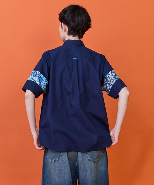 FRAPBOIS（フラボア）の「モザフラシャツ（シャツ/ブラウス・レディース・ネイビー/ホワイト・2/1）」の13枚目の写真
