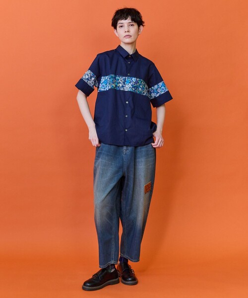 FRAPBOIS（フラボア）の「モザフラシャツ（シャツ/ブラウス・レディース・ネイビー/ホワイト・2/1）」の18枚目の写真